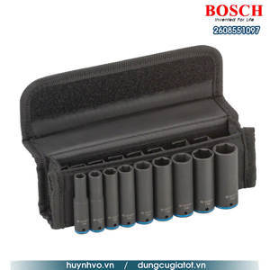 Bộ 9 đầu tuýp 1/4'' Deep Bosch 2608551097