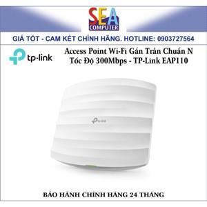 Bộ Access Point gắn trần TP-Link EAP110 300Mbps