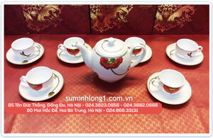Bộ ấm chén 0.8L Came Kết Duyên Minh Long