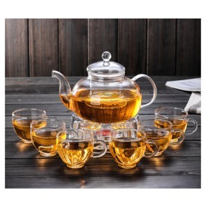 Bộ ấm chén thủy tinh Zeno SET31