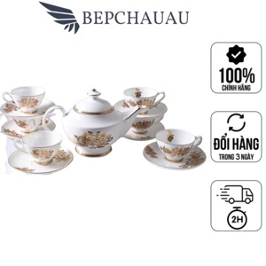 Bộ ấm- chén trà sứ châu Âu Imperial hoa cúc