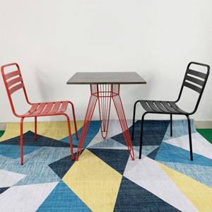 Bộ bàn 5 ghế café Clara gỗ me tây