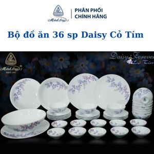 Bộ bàn ăn 36sp Daisy Cỏ Tím Minh Long