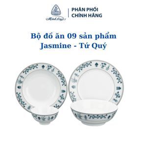 Bộ bàn ăn 9 sản phẩm Jasmine Tứ Quý