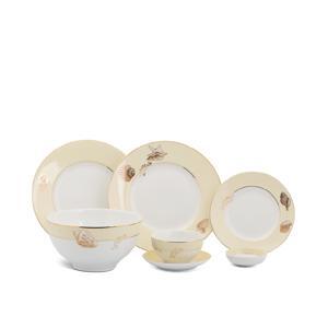 Bộ bàn ăn Camellia Hương Biển Kem 25sp
