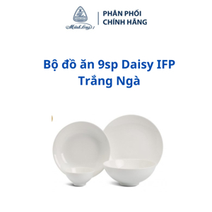 Bộ bàn ăn Daisy trắng 9sp