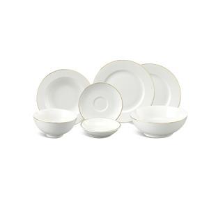 Bộ bàn ăn Jasmine IFP Viền chỉ vàng 22 sản phẩm