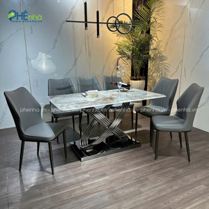 Bộ bàn ăn Kiểu Chữ Nhật Ghế Minh BA11