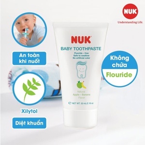Bộ bàn chải và kem đánh răng cho bé Nuk NU21438
