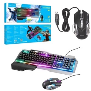 Bộ Bàn phím + Chuột có dây Gaming Hoco GM12 LED