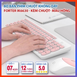 Bộ bàn phím + chuột Forter không dây iK6630