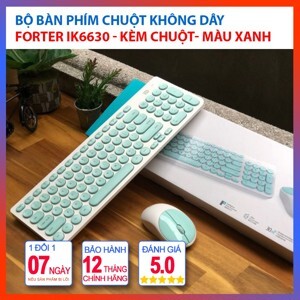 Bộ bàn phím + chuột Forter không dây iK6630