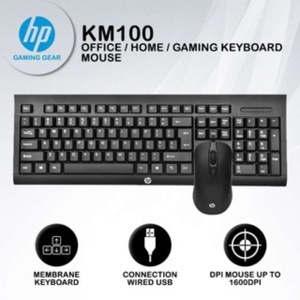 Bộ bàn phím + chuột gaming HP KM100