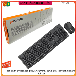 Bộ bàn phím + chuột không dây Dareu MK188G