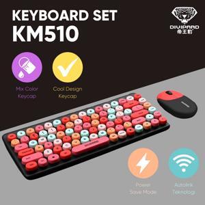 Bộ Bàn phím + Chuột không dây Divipard KM510