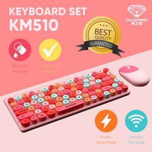 Bộ Bàn phím + Chuột không dây Divipard KM510