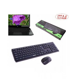 Bộ bàn phím và chuột không dây Glatten KM18
