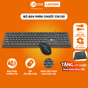 Bộ Bàn phím + Chuột Lecoo CM102