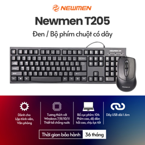 Bộ bàn phím + chuột Newmen T205