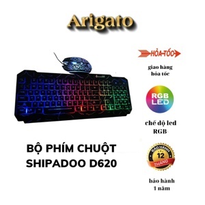 Bộ Bàn phím + Chuột Shipadoo D620