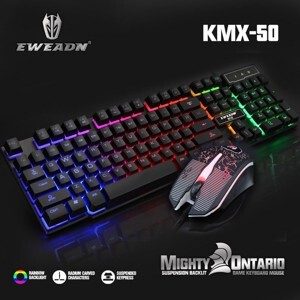 Bộ bàn phím giả cơ và chuột chuyên game Eweadn KMX-50