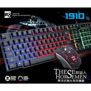 Bộ bàn phím giả cơ và chuột chuyên game R8 1910