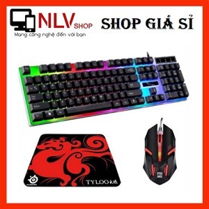 Bộ bàn phím LED giả cơ G21 và chuột chơi Game R8 1602