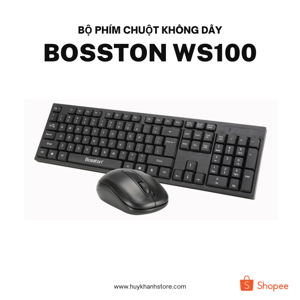 Bộ bàn phím và chuột không dây Bosston WS 100