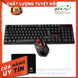 Bộ bàn phím và chuột không dây Hk6500