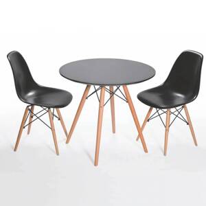 Bộ bàn tròn Eiffel 4 ghế Eames