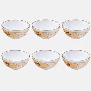 Bộ bát cơm đáy nhỏ hoa lan