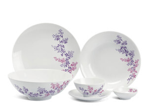 Bộ bát đĩa 09sp Daisy Cỏ Tím Minh Long