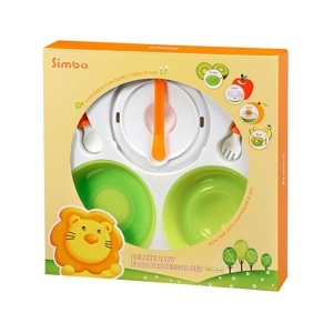 Bộ bát đĩa tập ăn 4 trong 1 Simba S9602