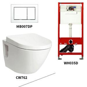 Bộ bồn cầu treo tường Toto CW762/WH035D/MB007DP