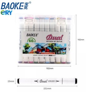 Bộ bút 60 Màu Dual Marker BAOKE MP2924 - 60 Màu