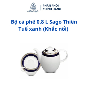 Bộ cà phê 0.8L Sago Thiên Tuế Xanh 01080139203 Minh Long