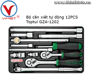 Bộ cần siết tự động 12 chi tiết Toptul GZA-1202