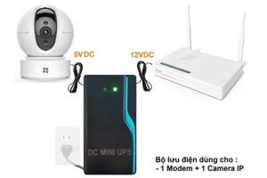 Bộ cấp nguồn liên tục 5V+12V UPS mini DIAMOND DA-MU512-8.000