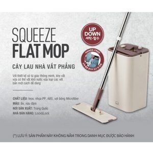 Bộ cây lau nhà Lock&Lock Squeeze Flat Mop ETM471