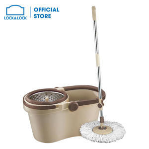 Bộ cây lau nhà xoay tay Compact Spin Mop Lock&Lock ETM466