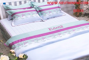 Bộ chăn ga gối Edena Cotton Solid ED335