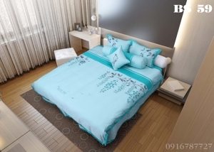 Bộ chăn ga gối Hanvico Blue Sky BSM59 - 160x200cm