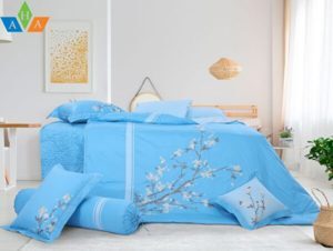 Bộ chăn ga gối Hanvico Blue Sky BS M65