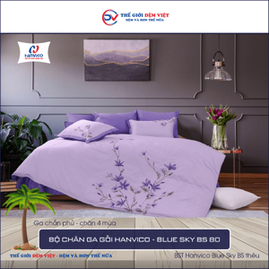 Bộ chăn ga gối Hanvico Blue Sky BS80 - 160x200cm