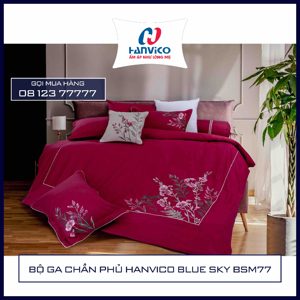 Bộ chăn ga gối Hanvico Blue Sky BS M77