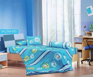 Bộ chăn ga gối hoạt hình Doraemon D16 015