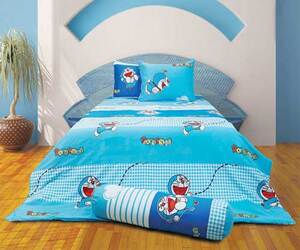 Bộ chăn ga gối hoạt hình Doraemon D15009