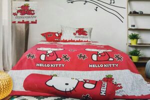 Bộ chăn ga gối Sông Hồng Hello Kitty SH_K17 038