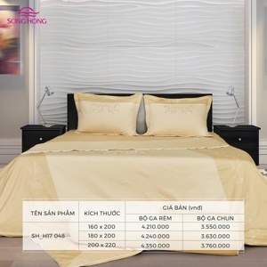 Bộ chăn ga gối Sông Hồng Home Collection H17 048