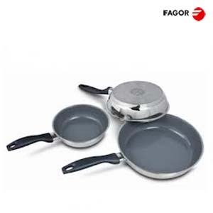 Bộ chảo chống dính Fagor Ecofoza  - 20cm, 24cm, 28cm